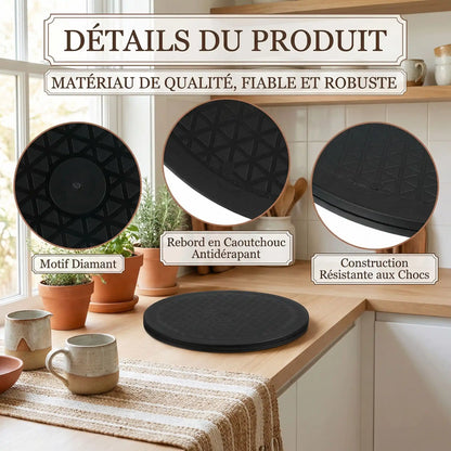 plateau tournant utilisation facile rotation main