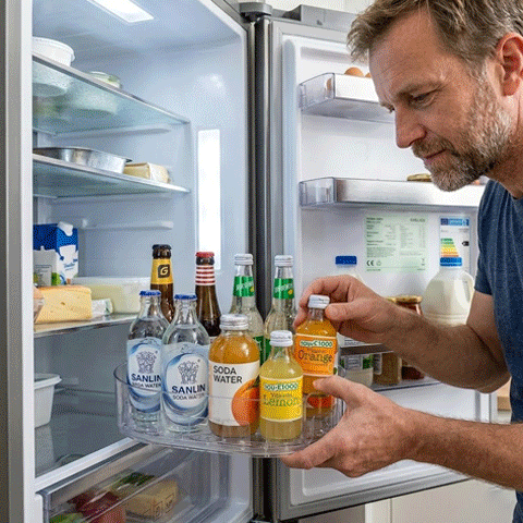 plateau tournant frigo rotation 360 acces facile organisation cuisine