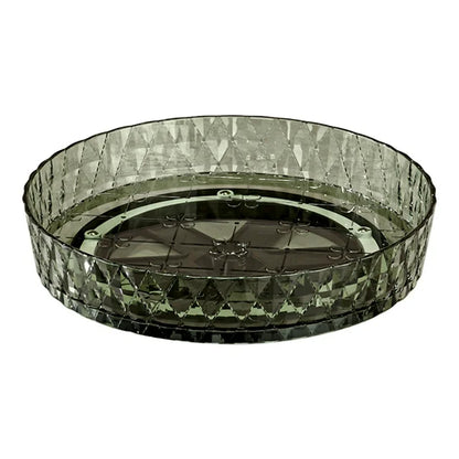 plateau tournant couleurs gris jaune vert transparent
