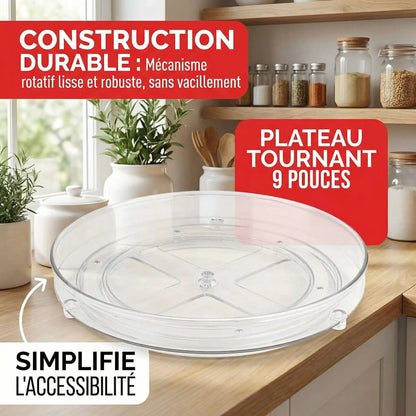 plateau tournant utilisation cuisine pratique MinimalisteLab