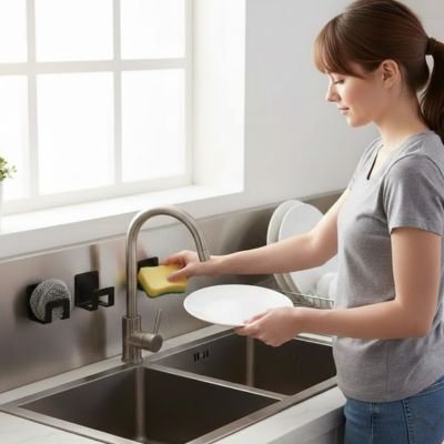 Porte éponge pour évier 