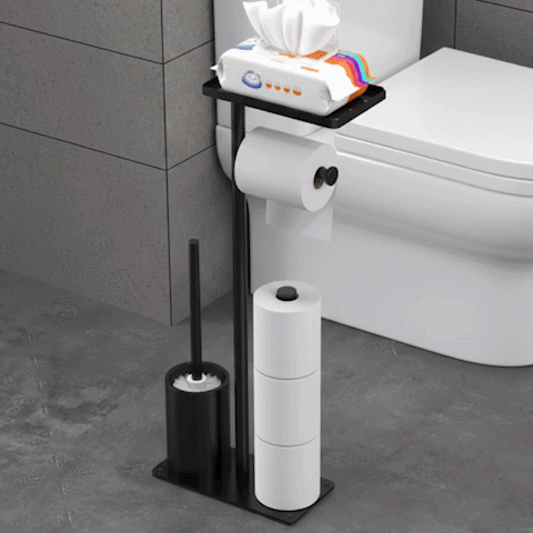 demonstration installation porte rouleau papier toilette autoportant