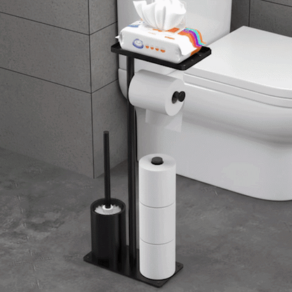 demonstration installation porte rouleau papier toilette autoportant