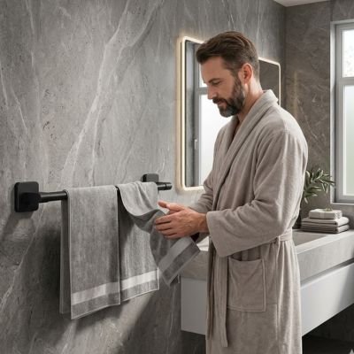 Porte serviette mural 