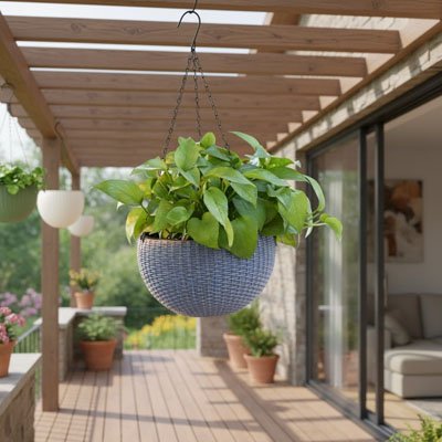 Pot de fleur suspendu 