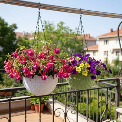 Pot de fleur suspendu 