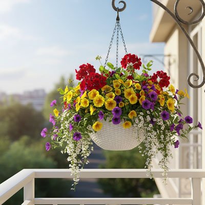 Pot de fleur suspendu 