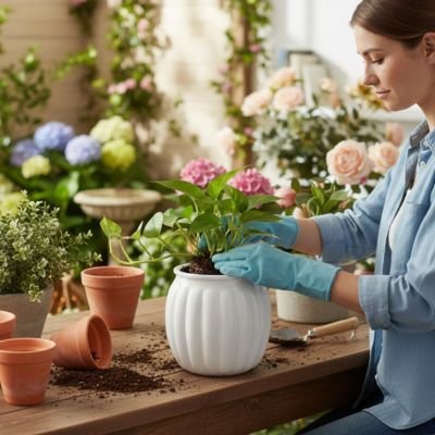 Pot de fleurs intérieur 
