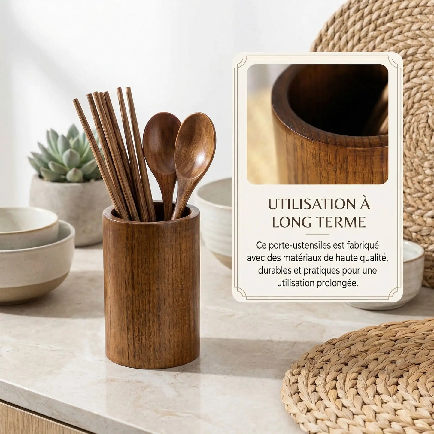 Dimensions pot ustensiles cuisine 13 cm hauteur 9 cm diamètre