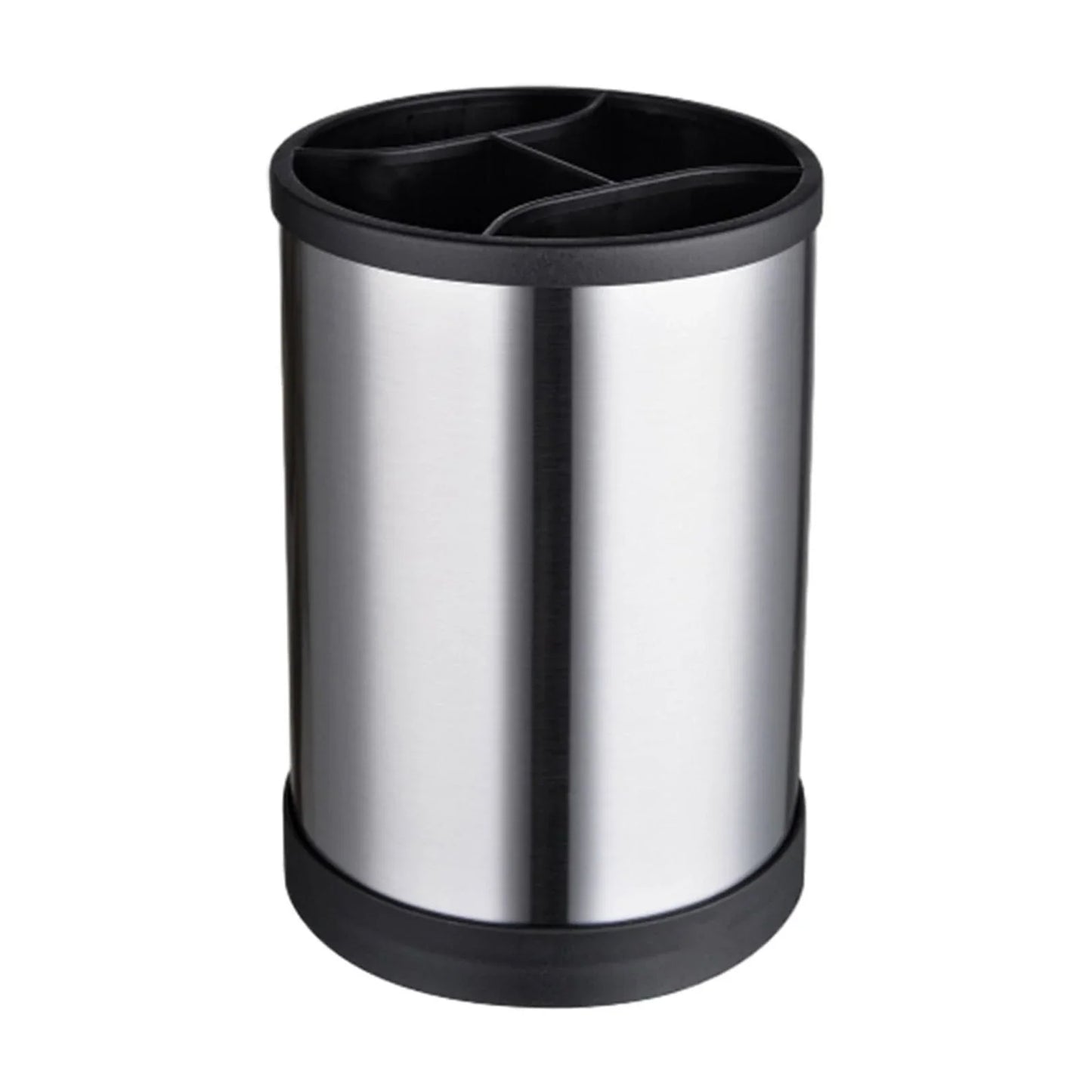 Pot ustensiles cuisine inox rotation 360° – rangement pratique plan de travail