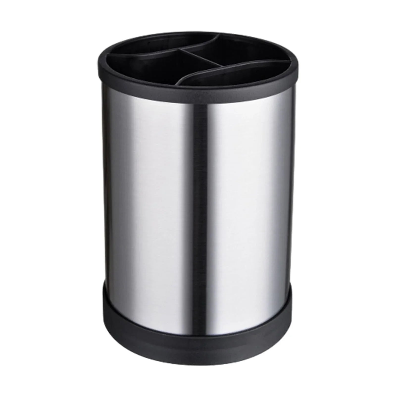 Pot ustensiles cuisine inox rotation 360° – rangement pratique plan de travail