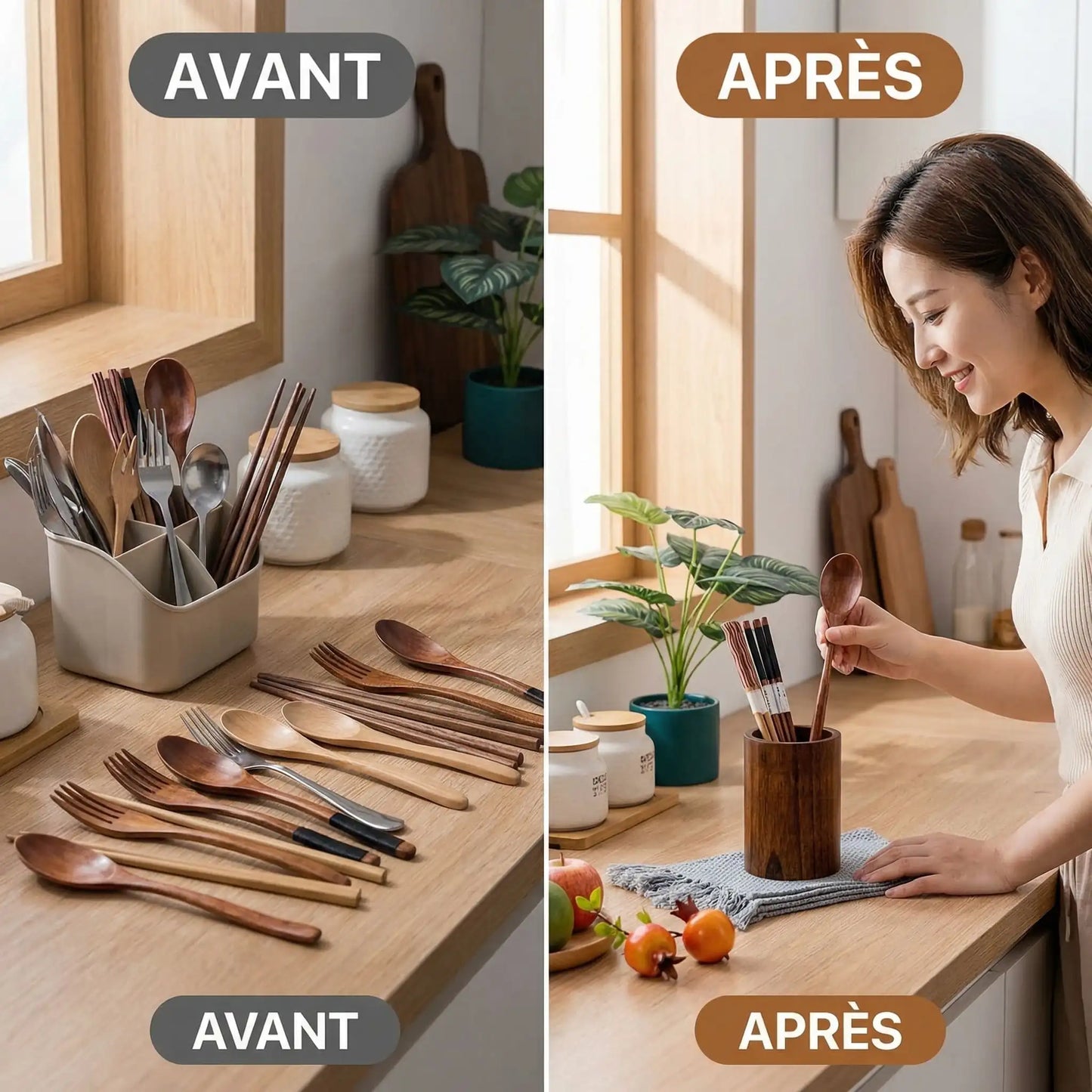 Pot ustensiles cuisine utilisé quotidien cuisine maison