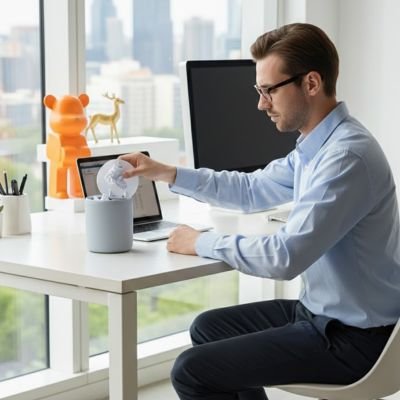 Poubelle de bureau 