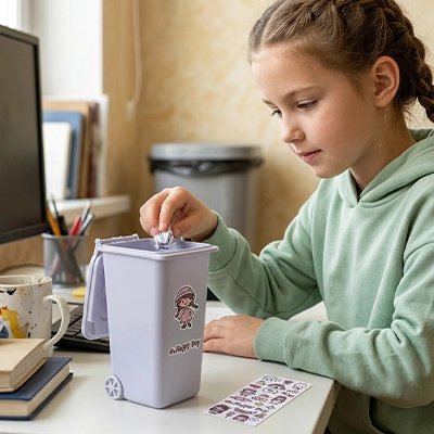 Poubelle de bureau