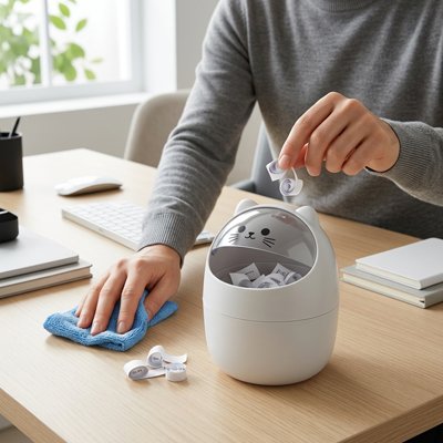 Poubelle de bureau