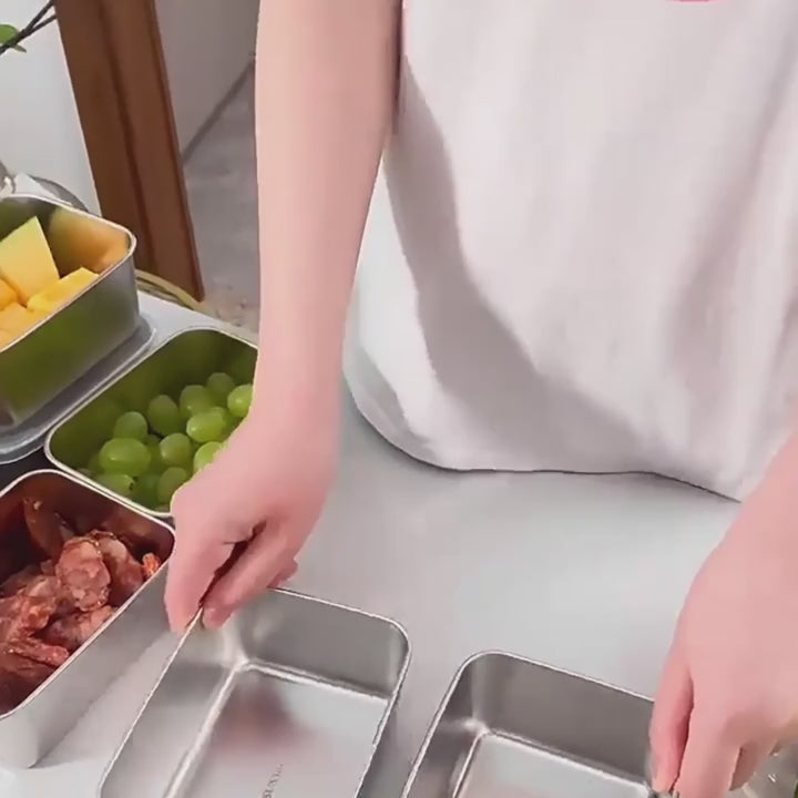 Présentation vidéo de la boîte alimentaire hermétique inox