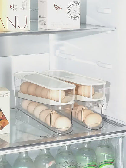Boîte à Œufs Automatique | Organisateur Frigo Gain de Place