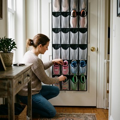 rangement chaussures gain de place pliable entrée MinimalisteLab