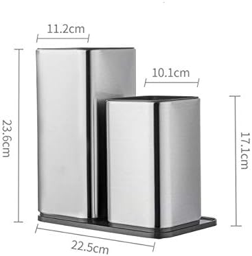Rangement couverts double compartiment avec couteaux et ustensiles séparés