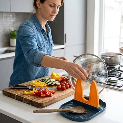 Repose cuillère | Praktik Inox Antidérapant - Minimaliste Lab