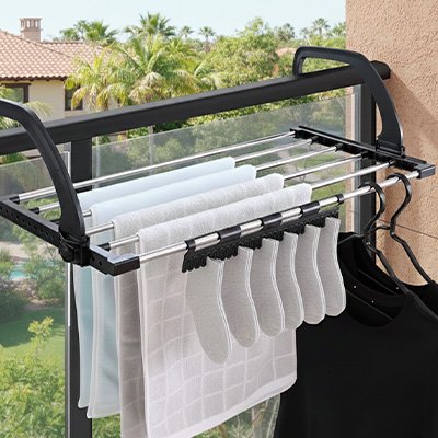 séchoir à linge pliable et compact buanderie MinimalisteLab