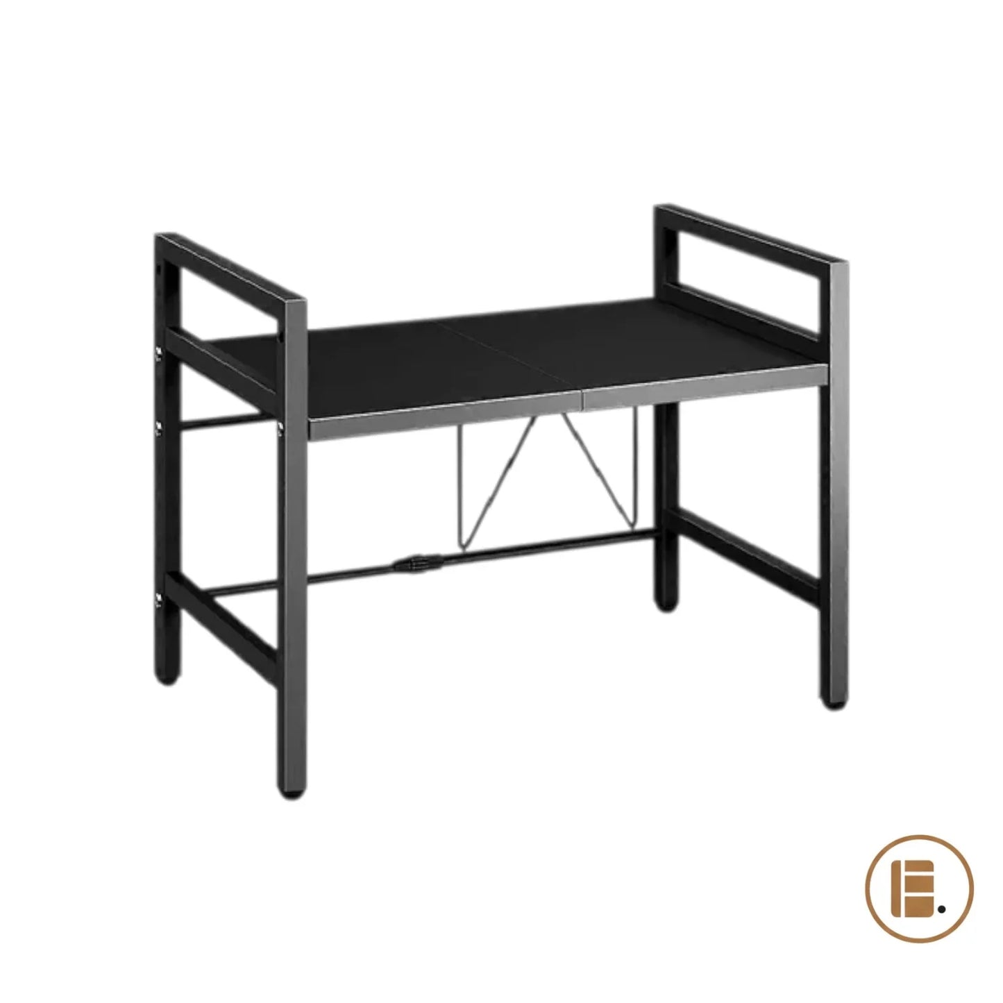 support micro ondes 2 niveaux reglable cuisine gain de place principal MinimalisteLab