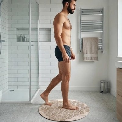 Tapis antidérapant salle de bain