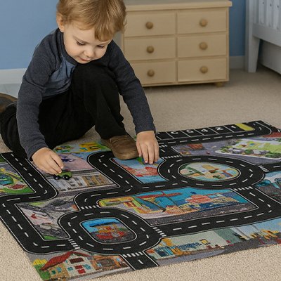 Tapis circuit voiture