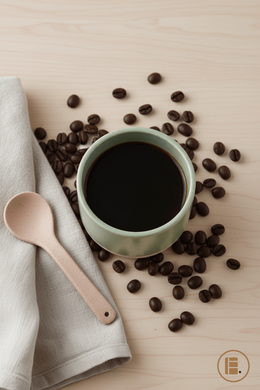 Tasse à café | Céramique Japonaise | Verte Sauge & Beige - Minimaliste Lab