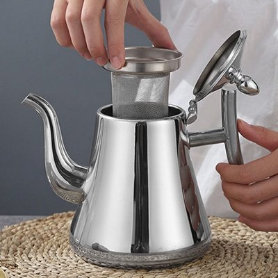 Théière en inox 