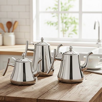 Théière en inox 