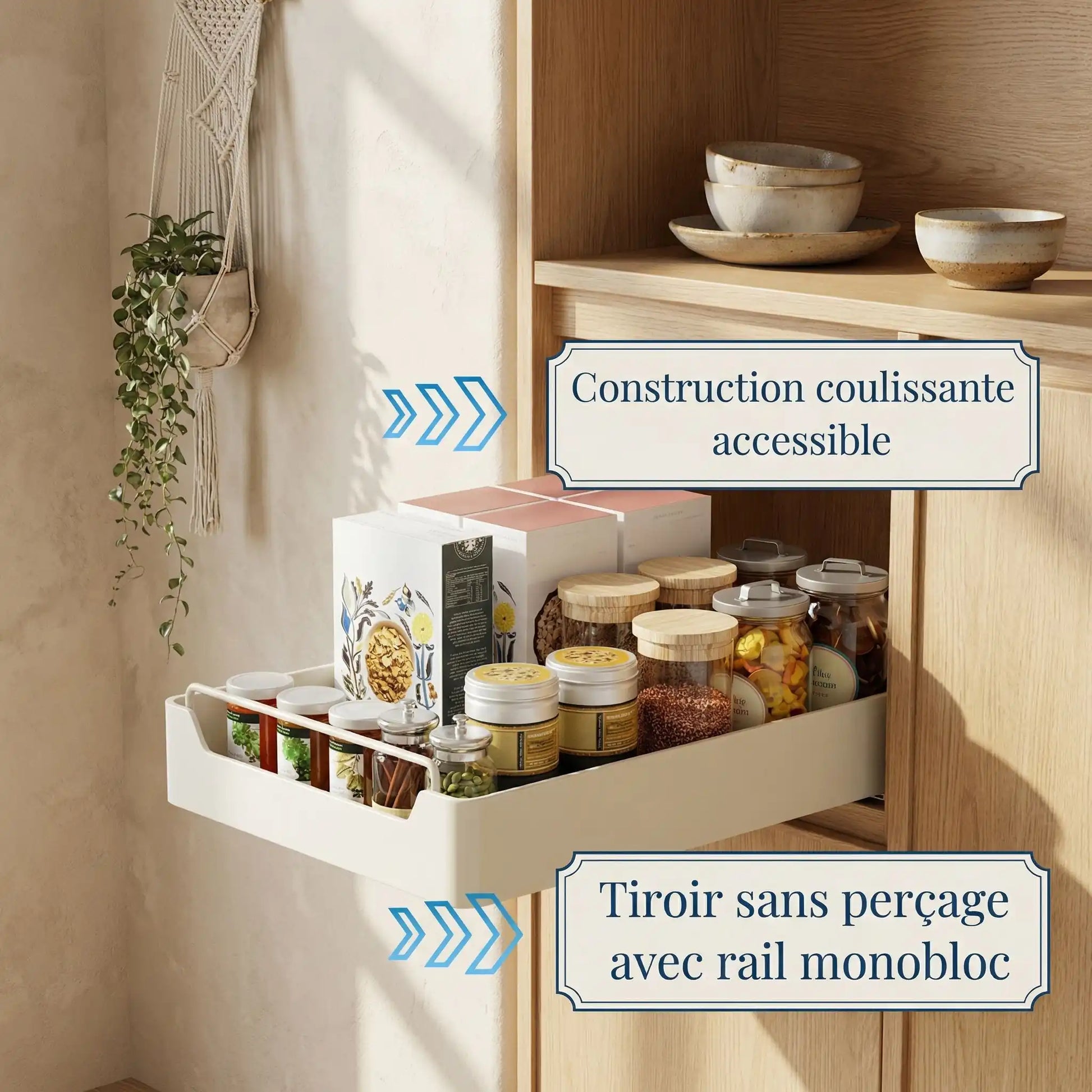 dimensions tiroir coulissant minimalisteLab