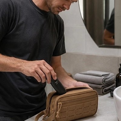trousse de toilette homme pratique voyage lifestyle MinimalisteLab
