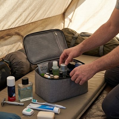 trousse de toilette homme élégance voyage rangement MinimalisteLab