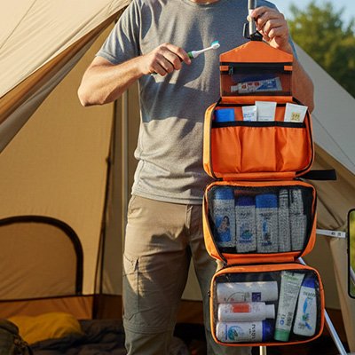 trousse de toilette homme compact travel lifestyle chambre MinimalisteLab