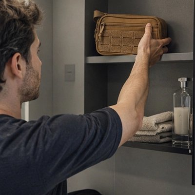 trousse de toilette homme pratique voyage rangement MinimalisteLab