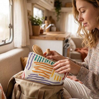 trousse de toilette compact voyage lifestyle salle de bain MinimalisteLab