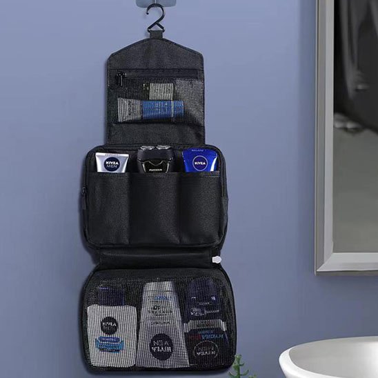 trousse de toilette élégante et pratique lifestyle chambre MinimalisteLab
