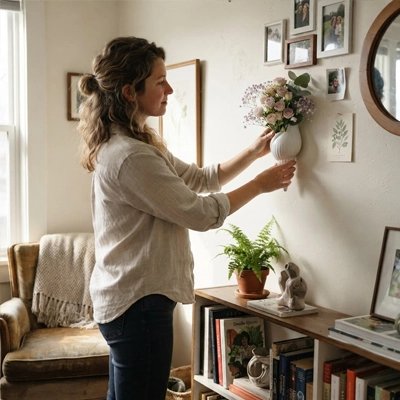 Vase mural