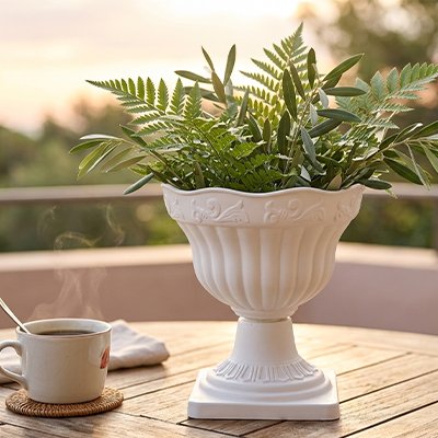 vase pot fleurs plastique contexte maison MinimalisteLab