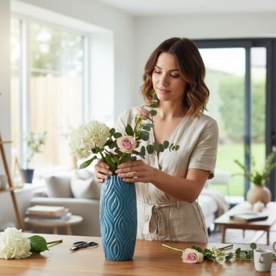 vase élégant vue ensemble salon MinimalisteLab